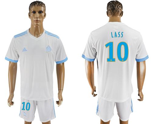 Marseille #10 Lass Home Soccer Club Jersey